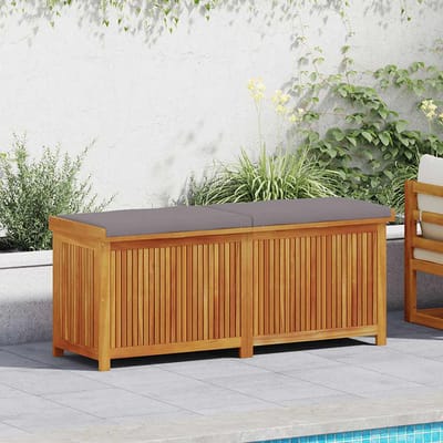 vidaXL - Kussenbox - voor - buiten - 150x50x60,5 - cm - massief - acaciahout