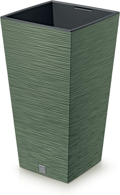 Prosperplast Furu Square - Bloempot Hoog Vierkant- 30x30x55cm aardgroen