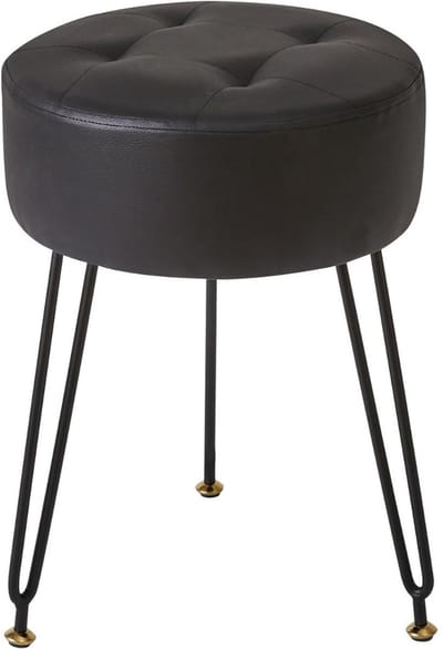 Ploutos® Kaptafel Stoel - Voetsteun - Kaptafelstoel - Zwart - 30cm x 30cm x 46cm