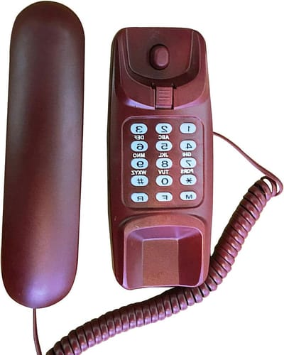 Vaste Telefoon - Bedrade Telefoon - Thuis Bellen - Wandmontage Mogelijk - Compact Formaat - Wit