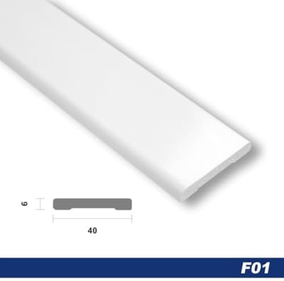PVC Flachleiste 2 Meter - Slagvast en Duurzaam voor Binnen en Buiten