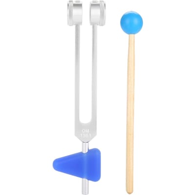 Kit d'instrument diapason en alliage d'aluminium 136,1 Hz pour guérison sonore, outils de thérapie vibratoire