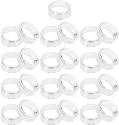 Dailygoods- Acrylstandaard - 25 Stuks - Ronde Golfbal Houder - Marmer - Collecties - Perfect voor Presentatie - Golfbalhouder