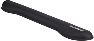 StarTech.com Foam Keyboard Wrist Rest - Ergonomic Wrist Support - Padded Keyboard Desk Cushion for Typing - Black Computer Hand & Arm Rest - keyboard wrist rest