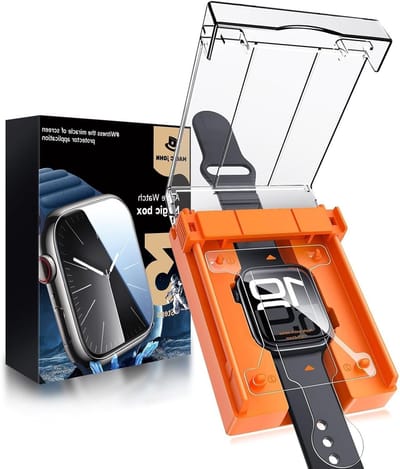 2-Pack Screen Protector voor Apple Watch Series 9/8/7 41mm, Zelfherstellende TPU Folie, HD Transparant en Krasbestendig