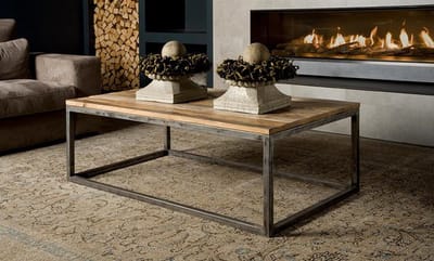 Tower Living Salontafel Venetie - Rechthoek Bruin Hout - 138x80x50cm