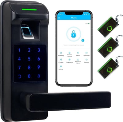 Slim Deurslot met Vingerafdruk en Touchscreen Toetsenbord - Sleutelloos Toegangssysteem