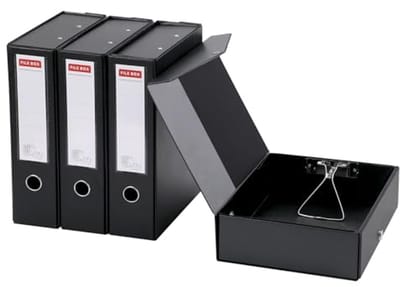Set van 4 A4 archiefdozen, rug 88 mm voor georganiseerd archiveren