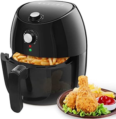 Aigostar Hayden 30PYC - Airfryer - Hot Air Fryer - 3.5L 900g fries - 1500W- Black