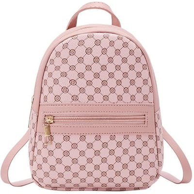 Mini sac à dos petit sac étudiant petit cartable mignon polyvalent fille sac à dos rose
