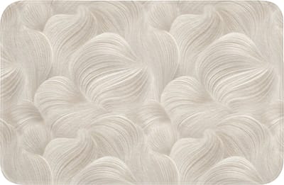 Badmat 60x40 cm - Antislip - Lijnen - Waaier - Beige - Badmatten voor badkamer - Badkamermat - Douchemat - Badkamer mat