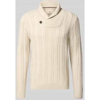 JACK&JONES - JPRBLUSEAN KNIT CABLE SHAWL NECK - Heren - Gebreide truien