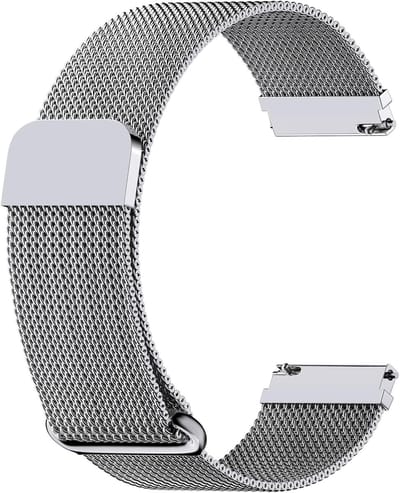 Stalen Horlogeband met Magnetische Sluiting 20 mm 22 mm - Vervangende Armband voor Smartwatches en Klassieke Horloges, Geschikt voor Mannen en Vrouwen