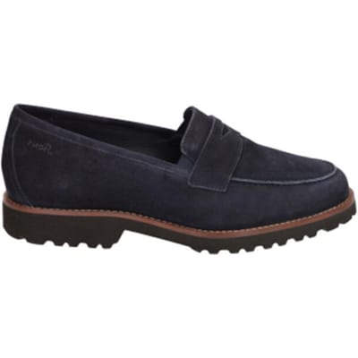 Sioux - MEREDITH-709-H - Instappers - Kleur: Blauw - Maat: 39