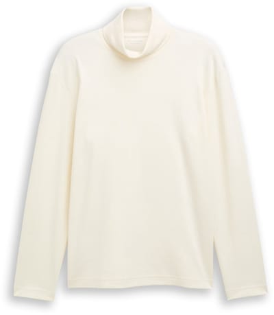 Tom Tailor - Basic shirt met col - Maat XXL - Gardenia White
