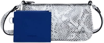Desigual schoudertas Delta Leda Blue Snake Mone Mariona Crossbody Bag Tutti Fruti wit