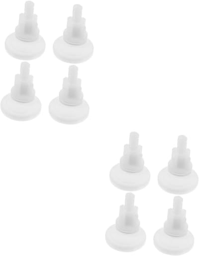 Toiletbril Schroeven - Bevestigingsmateriaal Toilet - Toilet Reparatie - Duurzaam ABS Materiaal - 8 Stuks - Wit