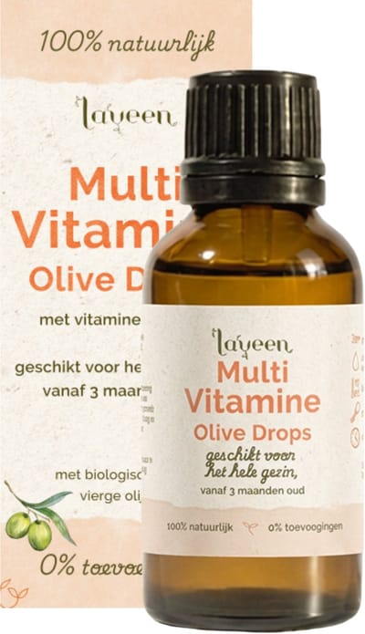 Laveen Multivitamine Druppels 30ml – Met Vitamine D3 + K2 - Suiker & Zoetstofvrij - Vegan - 100% natuurlijk