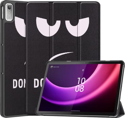 Hoesje - Geschikt voor Lenovo Tab P11 (2e / 2nd Generatie) - Dun & Stevig - Hardcover Book Case - Trifold Bookcase Hoes - Hard Cover - Tablethoes - Don't Touch Me