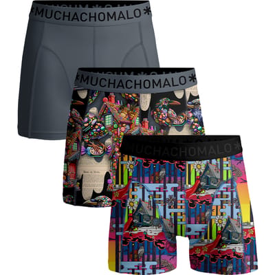 Muchachomalo Boxershort Heren – 3 Pack – 95% Katoen – Heren Ondergoed – Kleding – Stevig Ondergoed – Onderbroeken Heren