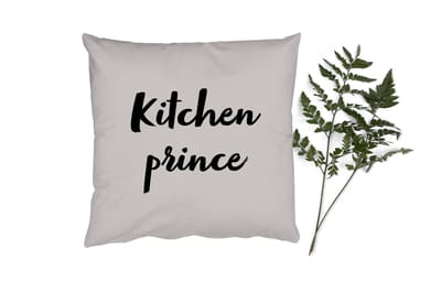 Sierkussens - Kussentjes Woonkamer - 40x40 cm - Quotes - Chef - Spreuken - Kitchen prince - Koken
