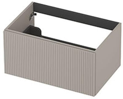 INK - Onderkast 1L Gelakt Gefreesd Tbv Greep - 700x450x350 Mm - Kasjmier Grijs