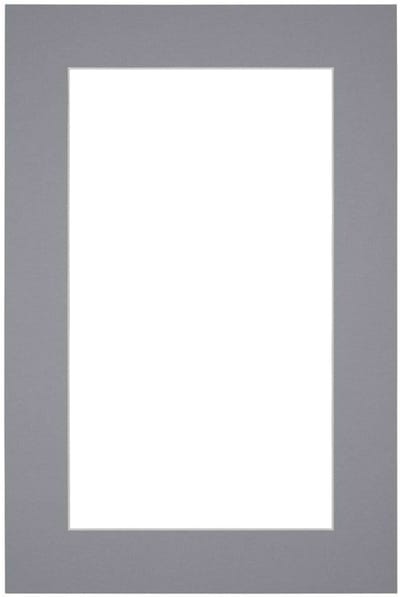 Passe-Partout Fotomaat 20x30 cm - Lijstmaat 36x48 cm - Grijs - Museumkarton - Fotolijst niet inbegrepen