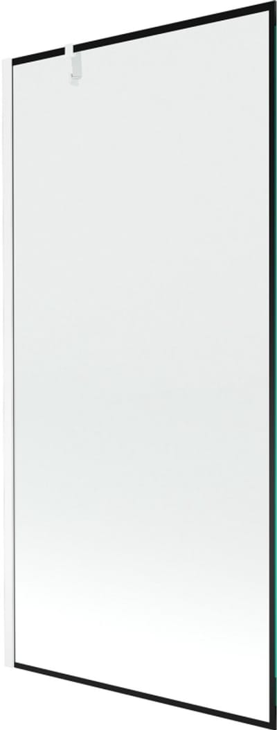 Mexen Next 1-vleugelige douchewand 90 x 150 , zwart frame, wit - 895-090-000-00-70-20