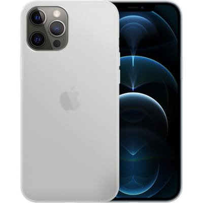 Ceezs telefoonhoesje geschikt voor Apple iPhone 12 Pro Max hoesje siliconen - backcover - optimale bescherming - Matte Transparant
