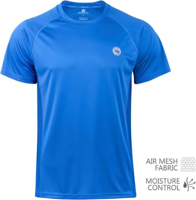 Stark Soul - Performance Sportshirt heren - Kort mouwen - Blauw - Maat M