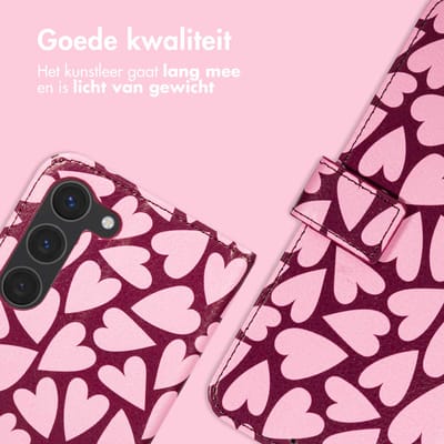 imoshion Hoesje - Geschikt voor Samsung Galaxy S23 - Design Bookcase smartphone - Hearty Blush