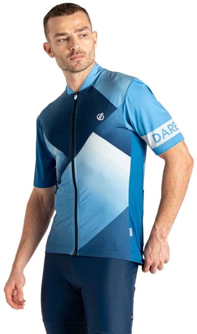Dare2b Aep Pedal Ii Korte Mouw Wielertrui Blauw L Man