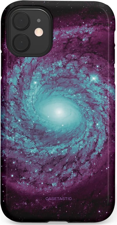Casetastic Hoesje Geschikt voor Apple iPhone 11 - Stijlvolle Beschermende Duo-layer Case - Nebula zonnestelsel