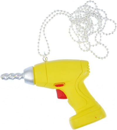Boormachine Ketting - Gereedschap Ketting - Werkplaats Decoratie - Handgemaakt in Berlijn - 80cm Lengte