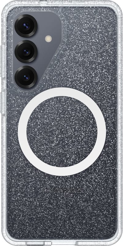 OtterBox React Hoesje Geschikt voor Samsung Galaxy S26 | Compatibel met MagSafe / Qi2 | Back Cover Glitter Transparant