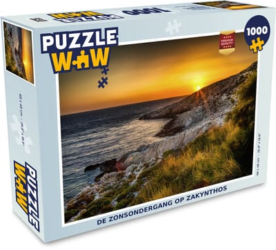 Puzzel De zonsondergang op Zakynthos - Legpuzzel - Puzzel 1000 stukjes volwassenen