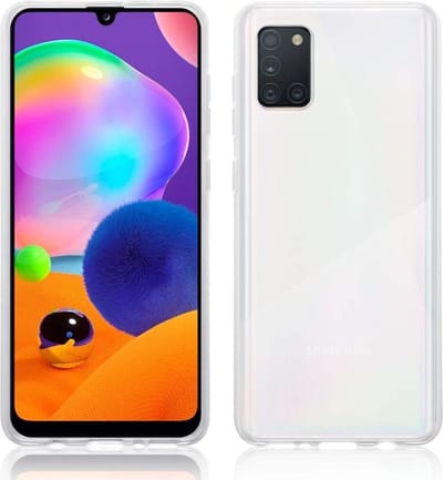 HB Hoesje Geschikt voor Samsung Galaxy A31 - Transparant - Siliconen Back Cover