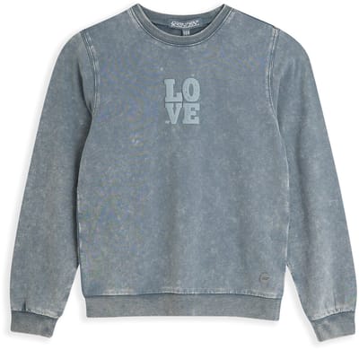 4PRESIDENT Sweater meisjes - Mid Acid grey - Maat 80 - Meisjes trui