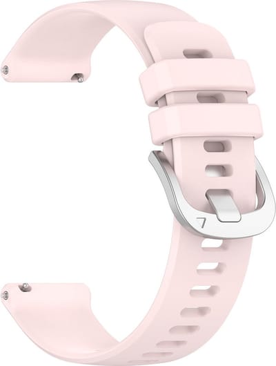 Siliconen bandje - geschikt voor Garmin Venu (2 Plus) / Venu SQ (2) / Vivomove (Style - Sport) / Vivoactive 3 / 5 / 6 / Forerunner 55 / 165 / 245 / 645 / 570 - 42mm - roze