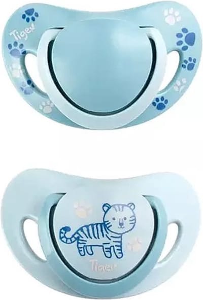 Tigex | Smart Planet Physio | siliconen spenen | 2 stuks | blauw | 6-18 maanden