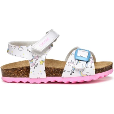GEOX SANDAAL CHALKI PEUTERMEISJES Sandalen - WIT - Maat 22