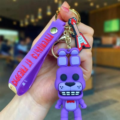 Five Night At Fredys FNAF Game Sleutelhangers Anime Actiefiguren Sleutelhangers Poppen Sleutelhangers Auto Sleutelhangers Bedeltjes Bedeltjes Accessoires blue