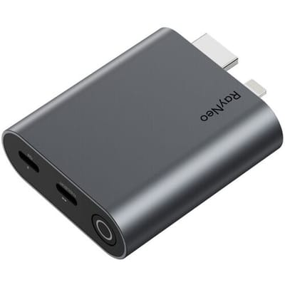 RayNeo HDMI-adapter voor iPhone 14 en oudere Lightning/HDMI-apparaten – Ingebouwde batterij en opladen tijdens gebruik – Ondersteunt 1080P@120 Hz,