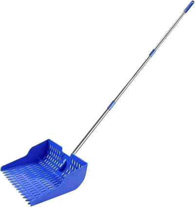 KZQ Ergonomische Demontabele Poepschep Met Zeef Voor Huisdierafval Eenvoudig Te Reinigen Geschikt Voor Tuin Terras En Binnenshuis