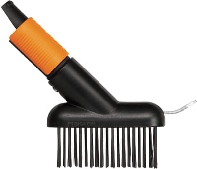 Fiskars Quikfit Voegenborstel - Onkruidborstel - Voegborstel opzetstuk - FiberComp™ - Onkruidverwijderaars