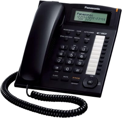 Bedraad Kantoortoestel - Analoge Telefoon - Thuiswerken - Handsfree Functie - 22 x 172 x 93 cm - Zwart