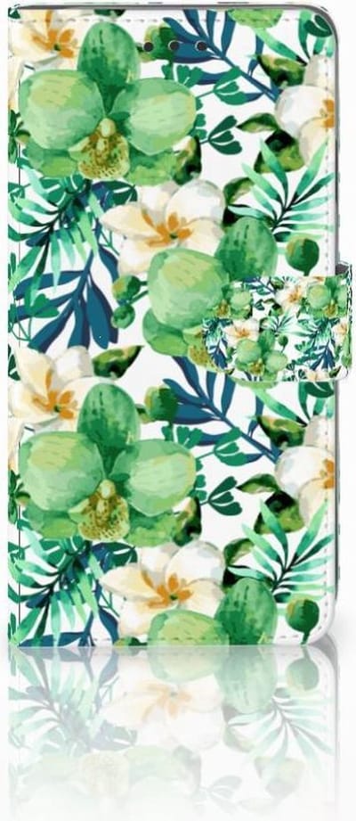 Apple iPhone Xs Max Hoesje Orchidee Groen