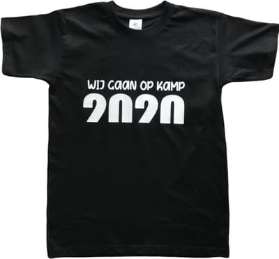 T-shirt, recht model met korte mouwen, unisex maat 58