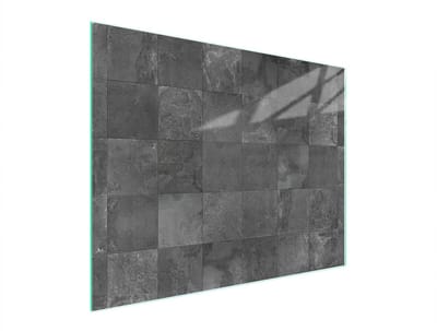 TMK ArtDeko - Glazen Snijplank - 52x40 cm - Grijs - Hittebestendig