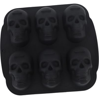 Schedel Hoofd Bakvorm Zachte Siliconen Halloween Skelet Hoofd Taartvorm voor Taart Koekje Chocolade Snoep IJs L
